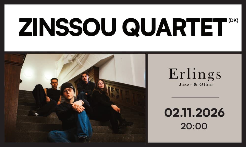 Zinssou Quartet koncert på Erlings Jazz- & Ølbar i Aarhus