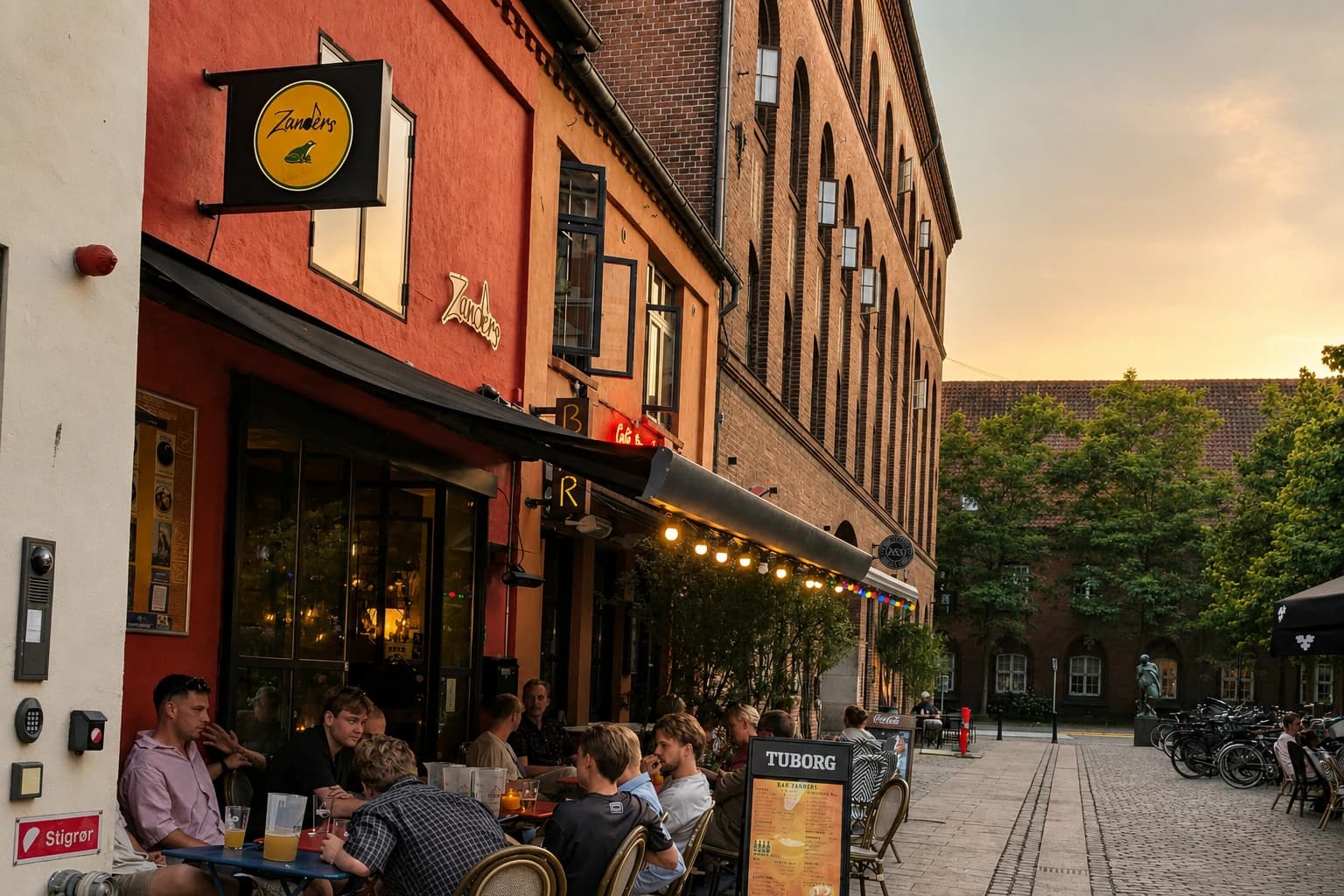 Zanders med udeservering i Aarhus midtby
